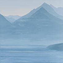 <h4>Skizze II Wallowa Lake • 80 cm x 80 cm • 2014</h4>